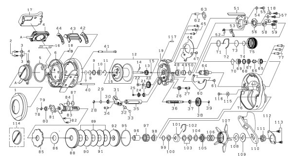 画像1: 【ダイワ純正お取り寄せパーツ：納期1ヶ月】25ソルティガIC 300H-SJ-C　製品コード：00631594 (1)