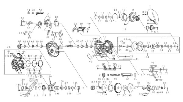 画像1: 【ダイワ純正お取り寄せパーツ：納期1ヶ月】26スティーズ SV ライト TW 100XXHL　製品コード：00630325 (1)