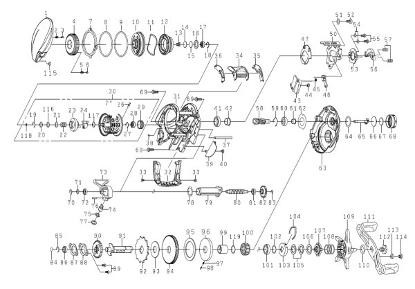 画像1: 【ダイワ純正お取り寄せパーツ：納期1ヶ月】26月下美人 BF TW PE SP 8.5R　製品コード：00631608 (1)