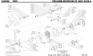 ドロマーコンプ　パーツ アブ】モラムZX MAG/IVCB［MORRUM］純正パーツリスト - リール