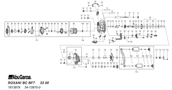 画像1: 【アブ純正お取り寄せパーツ：納期1ヶ月】Roxani BC BF7　製品コード：1613879 (1)