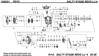アブ】SALTY STAGE REVO LJ-4 純正パーツリスト - リールチューニング