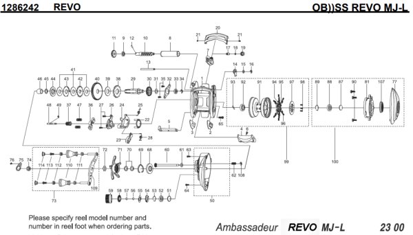 画像1: 【アブ純正お取り寄せパーツ：納期1ヶ月】SALTY STAGE REVO MJ-L　製品コード：1286242 (1)