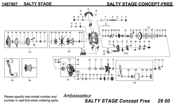 画像1: 【アブ純正お取り寄せパーツ：納期1ヶ月】SALTY STAGE CONCEPT-FREE　製品コード：1487507 (1)