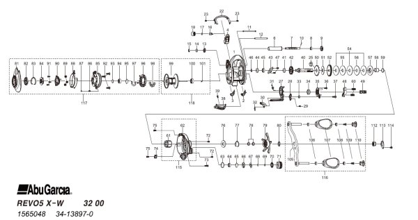 画像1: 【アブ純正お取り寄せパーツ：納期1ヶ月】23 REVO5 X-Winch　製品コード：1565048 (1)