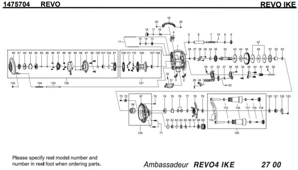 画像1: 【アブ純正お取り寄せパーツ：納期1ヶ月】20レボ アイク IKE　製品コード：1475704 (1)