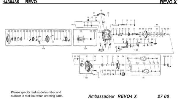 画像1: 【アブ純正お取り寄せパーツ：納期1ヶ月】18Revo X　製品コード：1430435 (1)