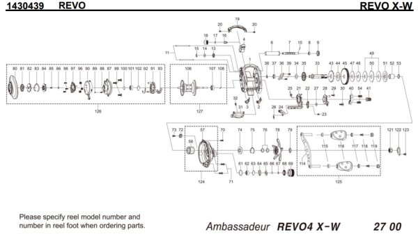 画像1: 【アブ純正お取り寄せパーツ：納期1ヶ月】18Revo X-W　製品コード：1430439 (1)