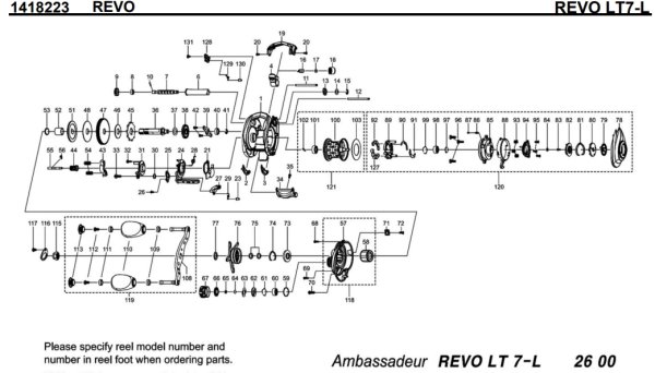 画像1: 【アブ純正お取り寄せパーツ：納期1ヶ月】Revo LT7-L　製品コード：1418223 (1)