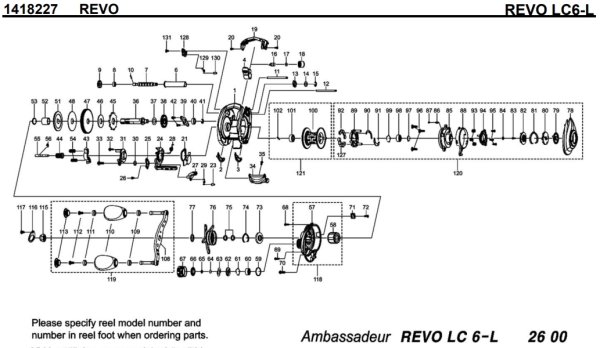 画像1: 【アブ純正お取り寄せパーツ：納期1ヶ月】Revo LC6-L　製品コード：1418227 (1)