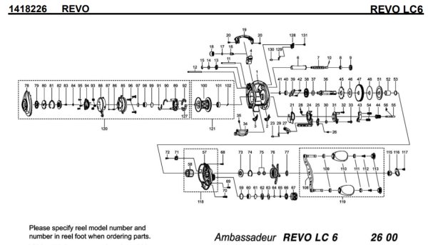 画像1: 【アブ純正お取り寄せパーツ：納期1ヶ月】Revo LC6　製品コード：1418226 (1)