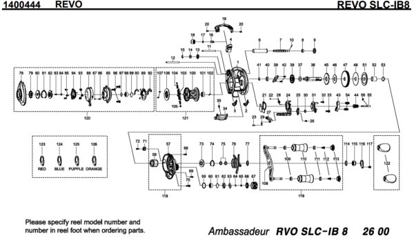 画像1: 【アブ純正お取り寄せパーツ：納期1ヶ月】Revo SLC-IB8　製品コード：1400444 (1)