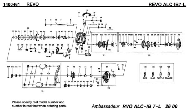 画像1: 【アブ純正お取り寄せパーツ：納期1ヶ月】Revo ALC-IB7-L　製品コード：1400461 (1)