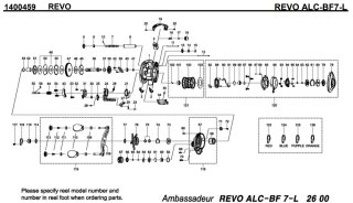 アブ】Revo ALC-BF7 純正パーツリスト - リールチューニング