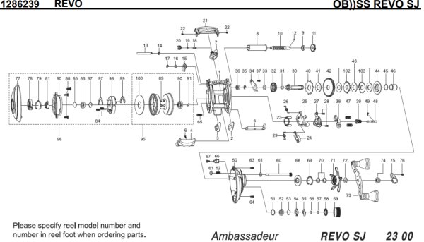 画像1: 【アブ純正お取り寄せパーツ：納期1ヶ月】SALTY STAGE REVO SJ　製品コード：1286239 (1)