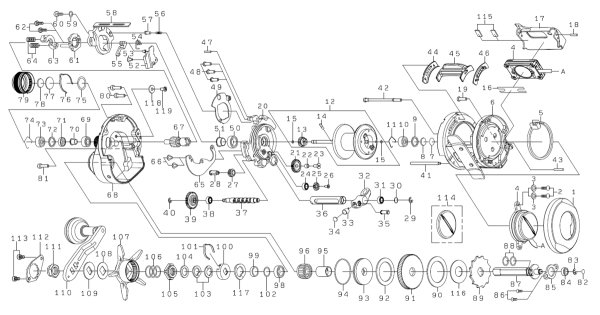 画像1: 【ダイワ純正お取り寄せパーツ：納期1ヶ月】25ソルティガIC 100L-C　製品コード：00631587 (1)