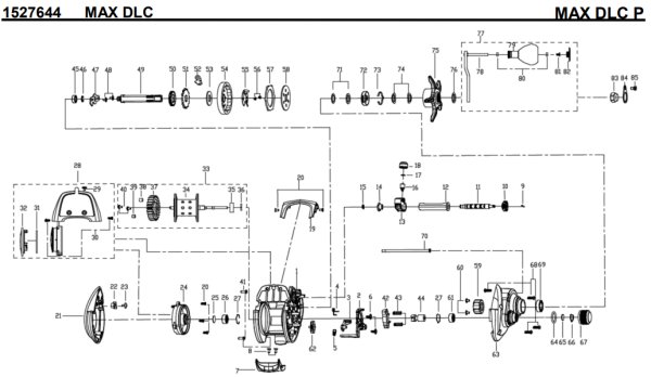 画像1: 【アブ純正お取り寄せパーツ：納期1ヶ月】2021年モデル DLC［MAX］MAX DLC P　製品コード：1527644 (1)