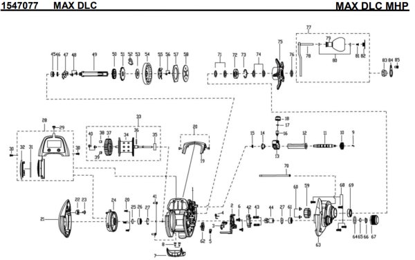 画像1: 【アブ純正お取り寄せパーツ：納期1ヶ月】2021年モデル DLC［MAX］MAX DLC MHP　製品コード：1547077 (1)