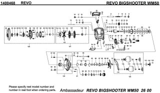 アブ】Revo ビックシューターWM50/60 純正パーツリスト - リール
