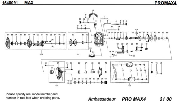 画像1: 【アブ純正お取り寄せパーツ：納期1ヶ月】2021年モデル プロマックス PROMAX4　製品コード：1548091 (1)