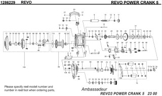 アブ】Revo Power Crank 5/6 純正パーツリスト - リールチューニング