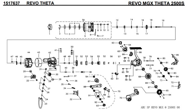 画像1: 【アブ純正お取り寄せパーツ：納期1ヶ月】REVO MGX THETA 2500S　製品コード：1517637 (1)