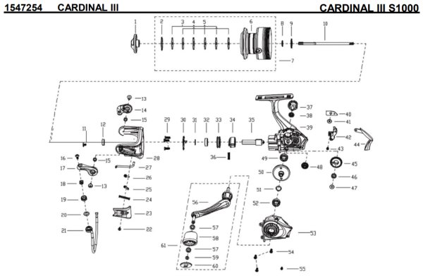 画像1: 【アブ純正お取り寄せパーツ：納期1ヶ月】CARDINAL III S 1000　製品コード：1547254 (1)