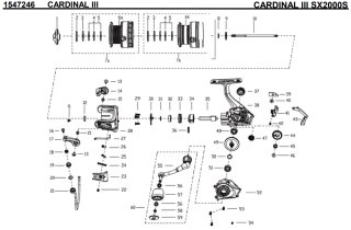 アブ】カーディナル III SX［CARDINAL］対応 カスタムパーツ - リール