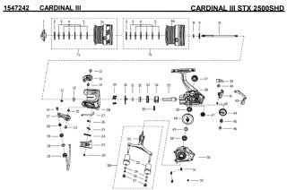 アブ】カーディナル III STX［CARDINAL］対応 カスタムパーツ - リール