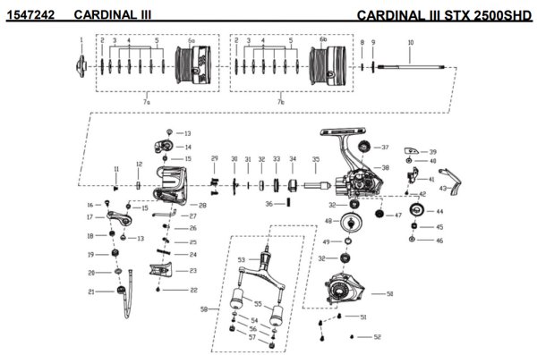 画像1: 【アブ純正お取り寄せパーツ：納期1ヶ月】CARDINAL III STX 2500SHD　製品コード：1547242 (1)