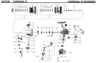 アブ】カーディナル III SX［CARDINAL］対応 カスタムパーツ - リール