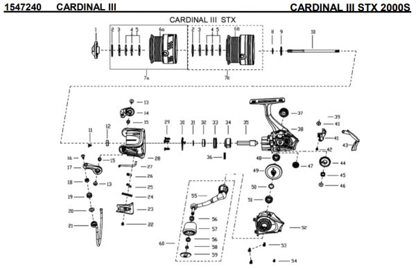画像1: 【アブ純正お取り寄せパーツ：納期1ヶ月】CARDINAL III STX 2000S　製品コード：1547240 (1)