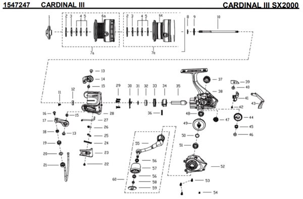 画像1: 【アブ純正お取り寄せパーツ：納期1ヶ月】CARDINAL III SX 2000　製品コード：1547247 (1)