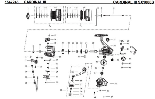 画像1: 【アブ純正お取り寄せパーツ：納期1ヶ月】CARDINAL III SX 1000S　製品コード：1547245 (1)