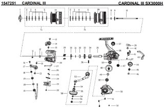 アブ】カーディナル III SX［CARDINAL］対応 カスタムパーツ - リール