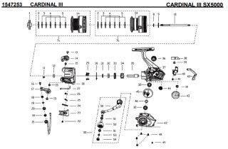 アブ】カーディナル III SX［CARDINAL］対応 カスタムパーツ - リール