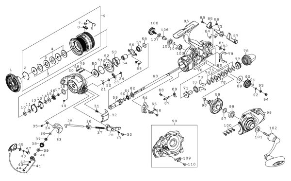 画像1: 【ダイワ純正お取り寄せパーツ：納期1ヶ月】26アオリマチック BR LT3000D 　製品コード：00065713 (1)