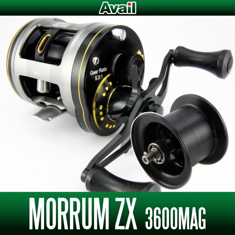 【新製品】【Avail/アベイル】 Abu Morrum ZX3600MAG用 NEWマイクロキャストスプール ZXMG3648R ブラック